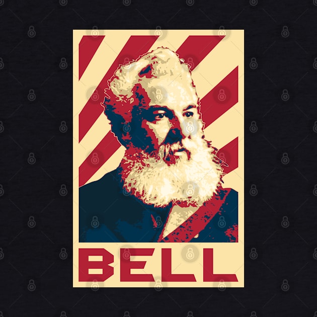 Alexander Graham Bell Retro by Nerd_art